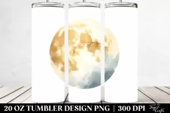 Whimsical Yellowish Moon 20 Oz Tumbler Product Image 2