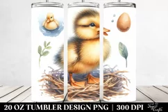 Cute Baby Duck Big Eyes | 20 oz Tumbler Product Image 2