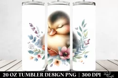 Cute Baby Duck Big Eyes | 20 oz Tumbler Product Image 2