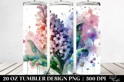 Glossy Hyacinth Sticker 20 Oz Tumbler Product Image 2