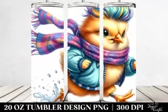 Baby Chicken Running 20 Oz Tumbler Product Image 2