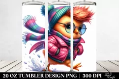 Baby Chicken Running 20 Oz Tumbler Product Image 2