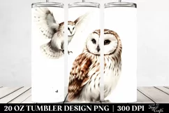 Simple Owl Watercolor Tumbler Product Image 2