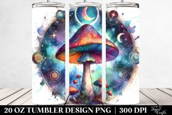 Magical Celestial Mushroom Clipart 20 Oz Tumbler Product Image 2