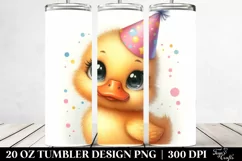 Cute Baby Duck Big Eyes | 20 oz Tumbler Product Image 2