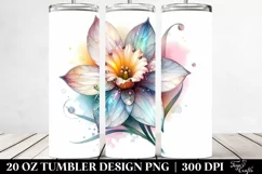 Detailed Pastel Shiny Daffodil | 20 oz Tumbler Product Image 2