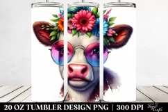 Cute Baby Cow Tumbler Product Image 2