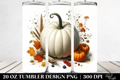 Simple Pumpkin Digital Painting Tumbler Product Image 2
