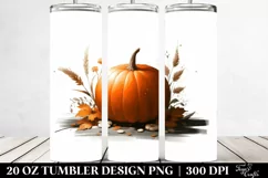 Simple Pumpkin Digital Painting Tumbler Product Image 2