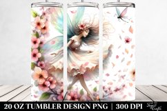 20 Oz Tumbler Sublimation | Fairy Spring Watercolor Wind Product Image 2