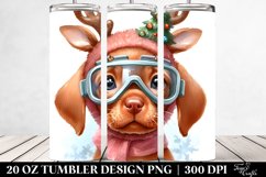 Expressive Vizsla with Paint-like Colors PNG Product Image 2