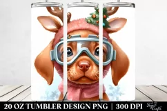 Expressive Vizsla with Paint-like Colors PNG Product Image 2