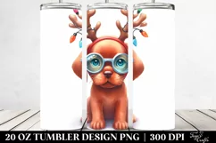 Expressive Vizsla with Paint-like Colors PNG Product Image 2