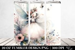 Washed Watercolor Whimsical Fairy | 20 oz Tumbler Product Image 2