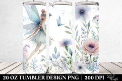 Washed Watercolor Whimsical Fairy | 20 oz Tumbler Product Image 2