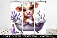 Cute Baby Highland Cow Clipart Product Image 2