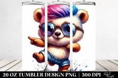 Cute Baby Bear Dancing 20 Oz Tumbler Product Image 2