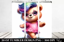Cute Baby Bear Dancing 20 Oz Tumbler Product Image 2