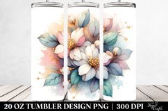 Abstract Wooden Small Stained Jasmine | 20 oz Tumbler Product Image 2