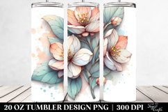 Abstract Wooden Small Stained Jasmine | 20 oz Tumbler Product Image 2