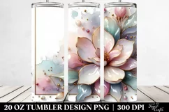 Pastel Magnolia, Abstract 20 Oz Tumbler Product Image 2