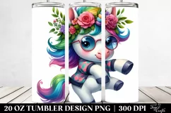 Cute Baby Unicorn Dancing 20 oz Tumbler Product Image 2