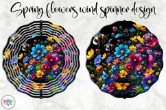 Spring Flowers Wind Spinner | Wildflowers Wind Spinner Print Product Image 1