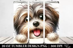 Funny Smiling Havanese Watercolor Design|20 Oz Tumbler Product Image 2