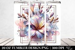 Shiny Freesia Clipart, Transparent 20 Oz Tumbler Product Image 2
