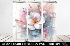 Shiny Freesia Clipart, Transparent 20 Oz Tumbler Product Image 2