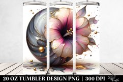 Abstract Glossy Petunia Design|20 Oz Tumbler Product Image 2