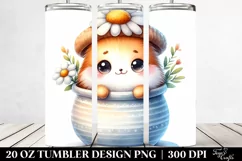 Cute Smiling in Vase | 20 Oz Tumbler Product Image 2