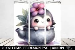 Cute Smiling in Vase | 20 Oz Tumbler Product Image 2