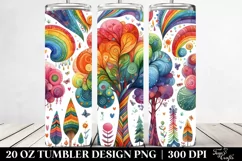 Colorful Rainbow Trees | 20 Oz Tumbler Product Image 2