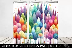 Colorful Rainbow Trees | 20 Oz Tumbler Product Image 2