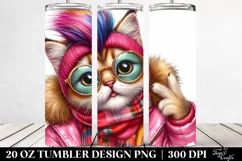 Bird with Sunglasses, Watercolor 20 Oz Tumbler Product Image 2