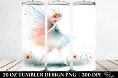 Whimsical Fairy Washed Watercolor 20 oz Tumbler Product Image 2
