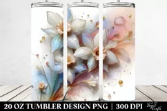 Pastel Narcissus, Abstract 20 Oz Tumbler Product Image 2
