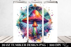 Magical Celestial Mushroom Clipart 20 Oz Tumbler Product Image 2