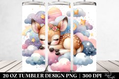 Colorful Watercolor Baby Deer | 20 Oz Tumbler Product Image 2