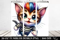Cute Baby Cat Running | 20 oz Tumbler Product Image 2