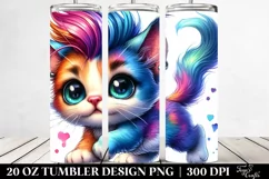 Cute Baby Cat Running | 20 oz Tumbler Product Image 2
