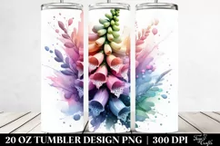 Glossy Foxglove Clipart, Transparent 20 Oz Tumbler Product Image 2