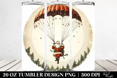 Santa with Parachute,Transparent PNG Product Image 2