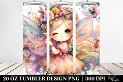 Colorful Winking Fairy | 20 Oz Tumbler Product Image 2