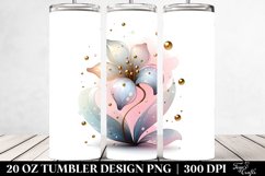 Glossy Snowdrop Clipart, Transparent 20 Oz Tumbler Product Image 2