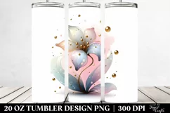Glossy Snowdrop Clipart, Transparent 20 Oz Tumbler Product Image 2