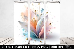 Glossy Snowdrop Clipart, Transparent 20 Oz Tumbler Product Image 2