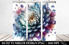 Glossy Chrysanthemum Art | 20 Oz Tumbler Product Image 2