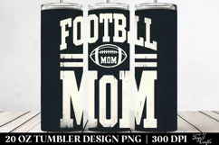 Football Mom Varsity Font Distressed Large Letters Tumbler Product Image 2
